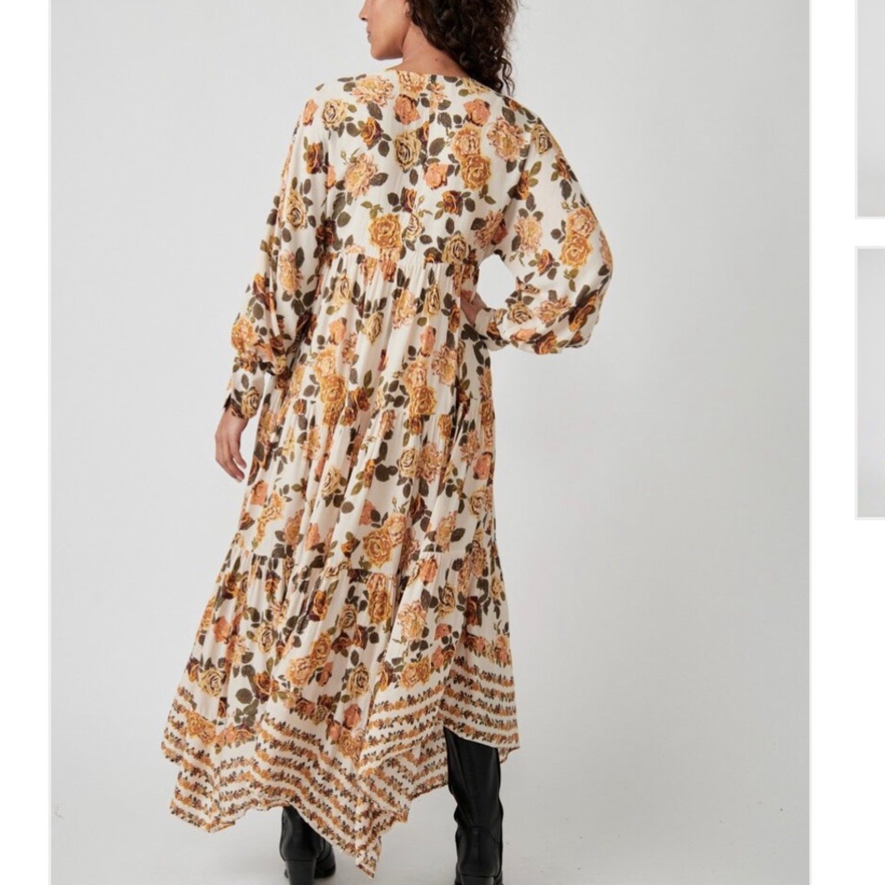 Free People Rows Of Roses Maxi Dress - Picture 4 of 4